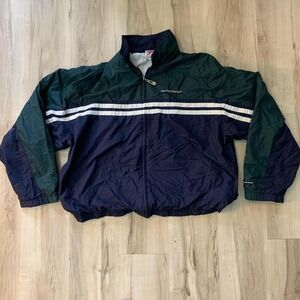 Vintage 1990s Speedo windbreaker, color block jacket XL